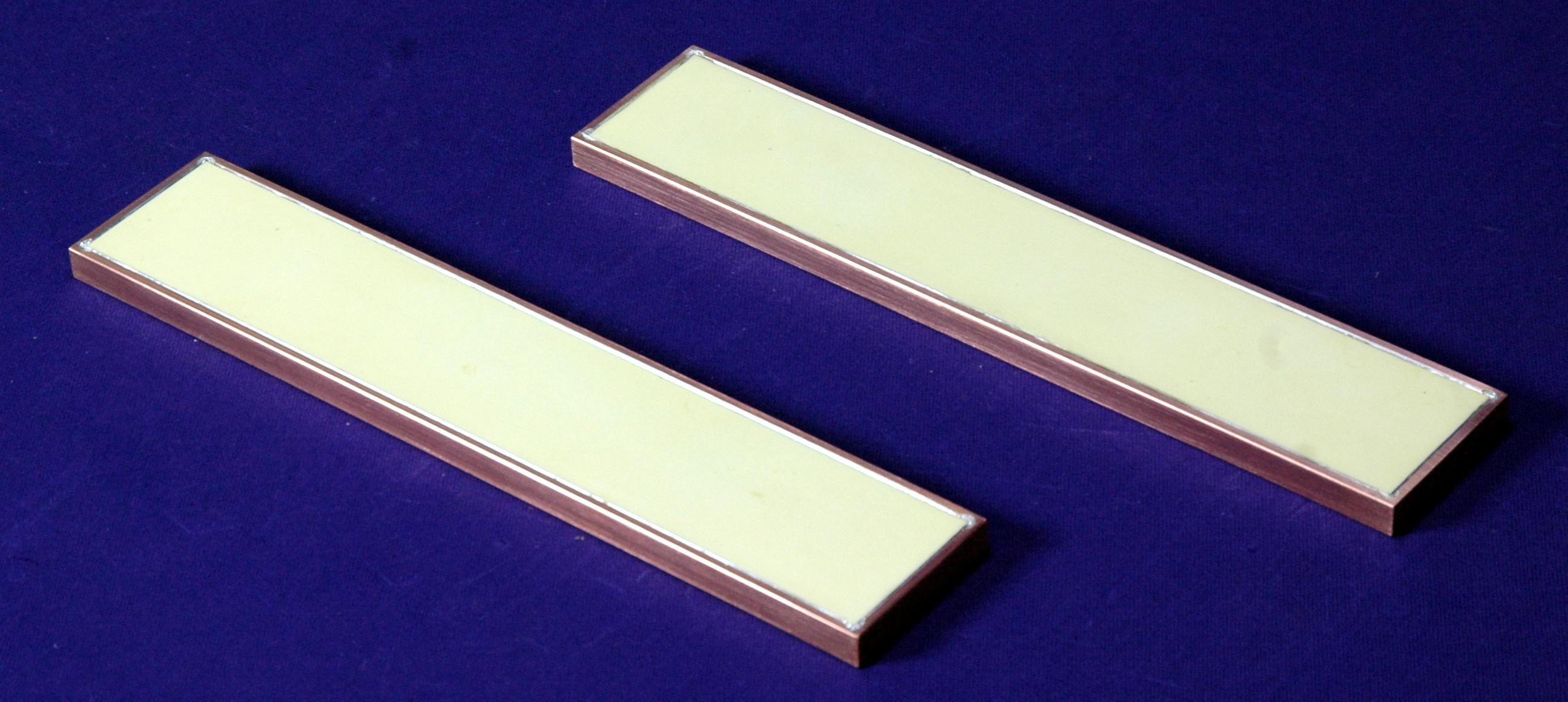 1.5x8 Bonded Zinc Oxide (ZnO) Targets